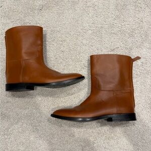 Jenni Kayne Brown Leather Mid-Calf Boots